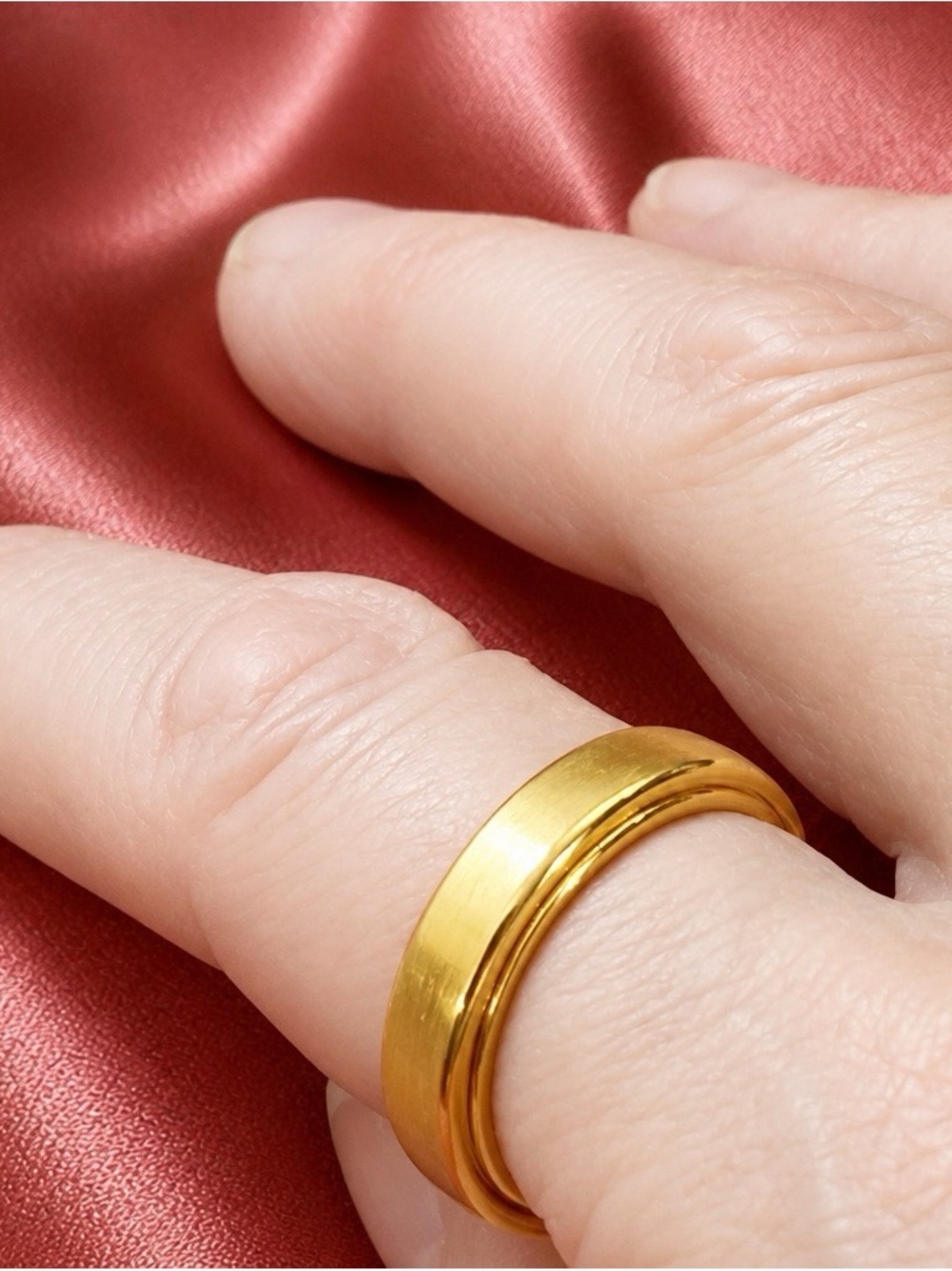 DEAN DAVIDSON designer 22k Brushed Gold Signet Ring. BRAND NEW!  SIZE 5